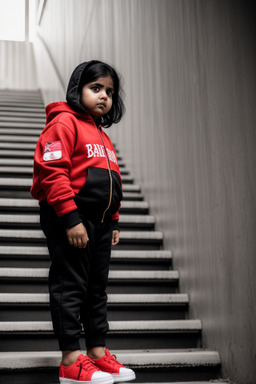 Bangladeshi infant girl with  black hair