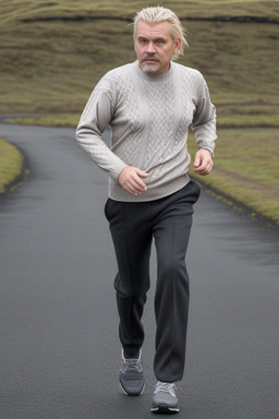 Icelandic middle-aged male with  blonde hair