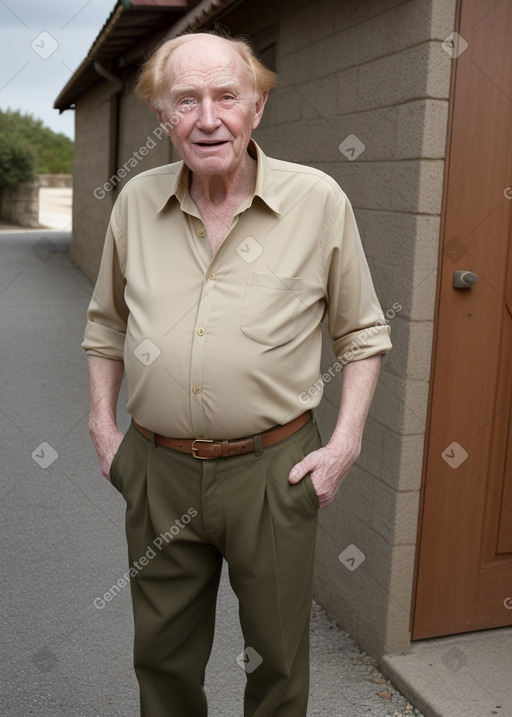 Elderly male with  ginger hair