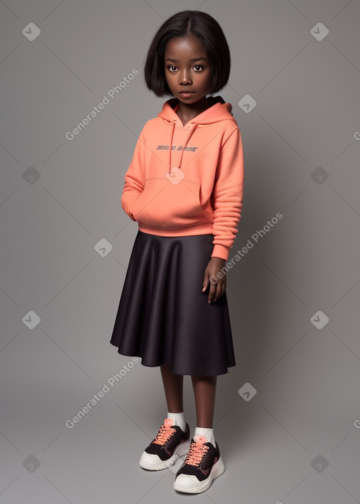 Child female with  brown hair