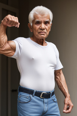 Omani elderly male with  white hair