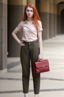 Syrian young adult female with  ginger hair