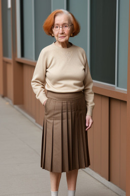 Elderly female with  ginger hair