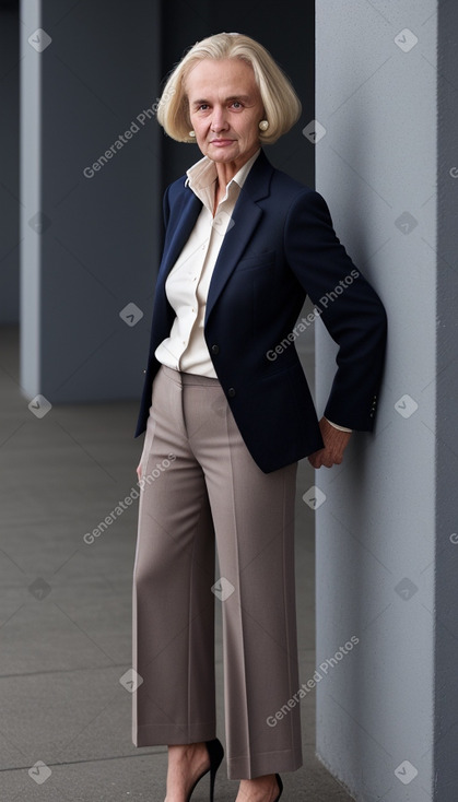 New zealand elderly female with  blonde hair