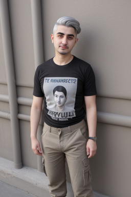 Azerbaijani adult non-binary with  gray hair