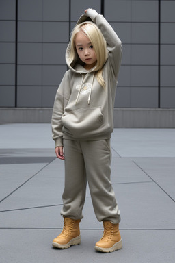 Japanese child female with  blonde hair