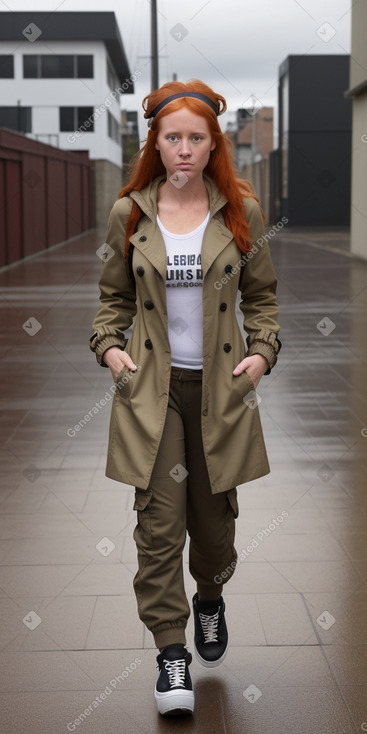 Ecuadorian adult female with  ginger hair