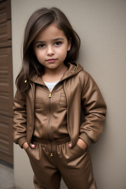 Child female with  brown hair