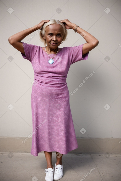 Somali elderly female with  blonde hair