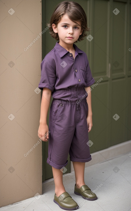 Child boy with  brown hair