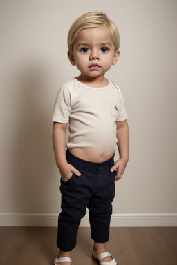 Mexican infant boy with  blonde hair