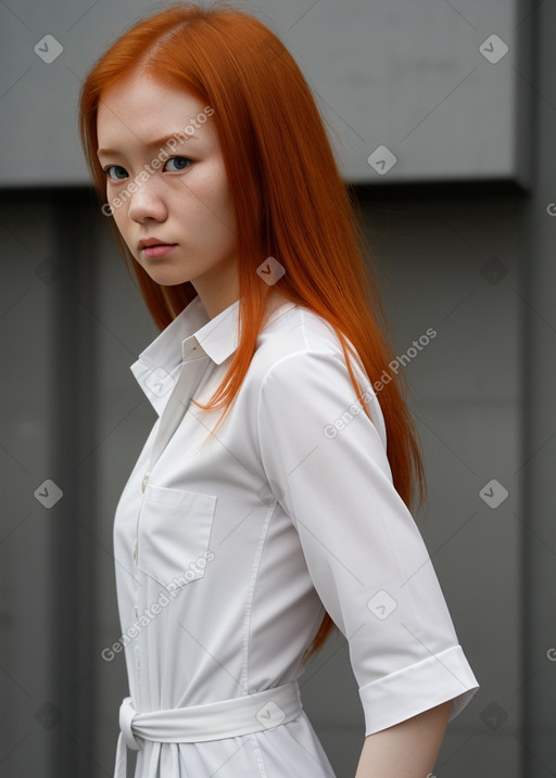 Thai adult female with  ginger hair