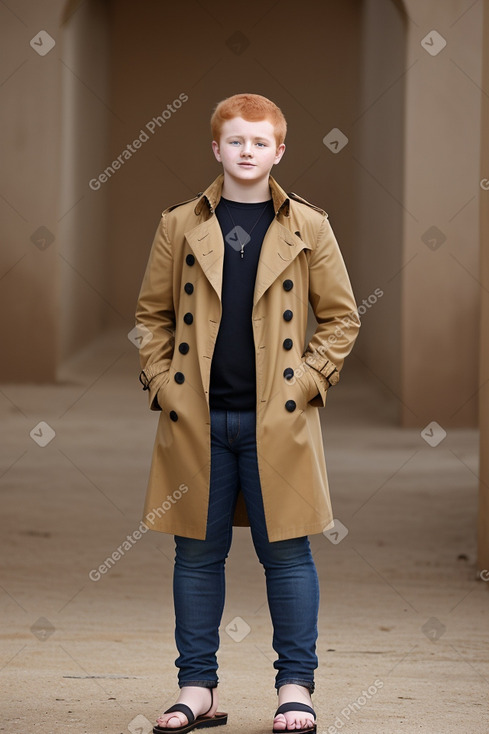 Omani teenager boy with  ginger hair