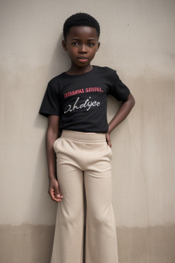 Togolese child boy with  black hair