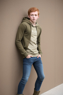 Jordanian teenager boy with  ginger hair