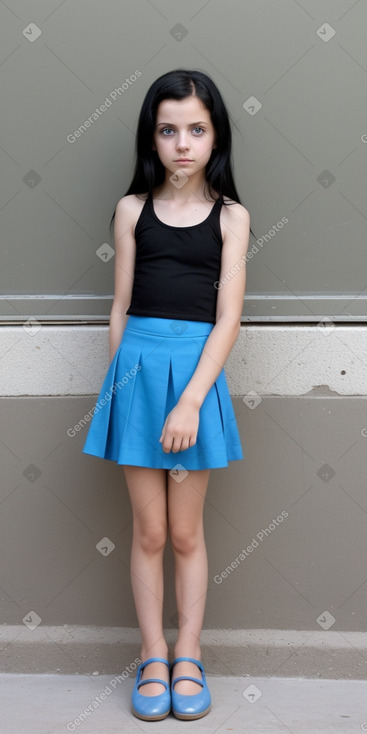 Israeli child girl with  black hair