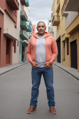 Puerto rican middle-aged male with  brown hair