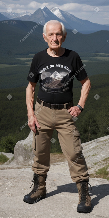 Slovak elderly male with  black hair