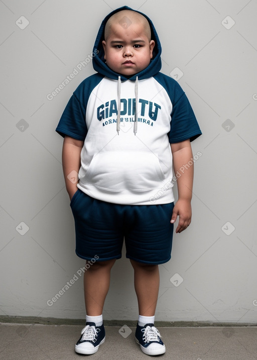 Guatemalan child boy with  white hair