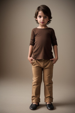 Brazilian child boy with  brown hair