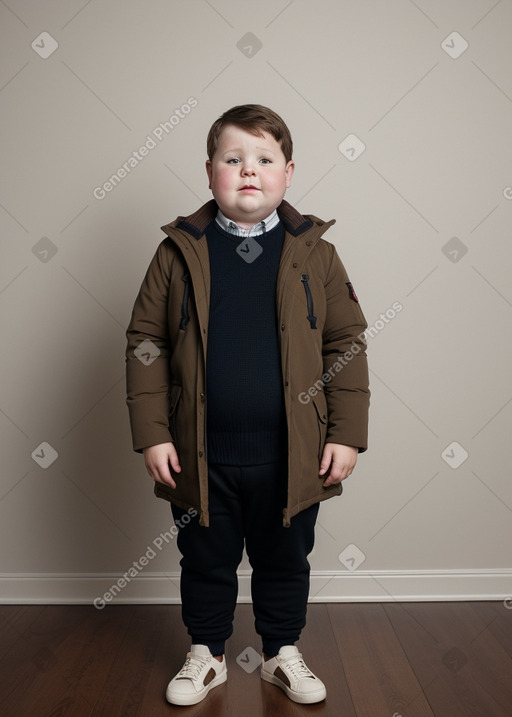 German child boy with  brown hair