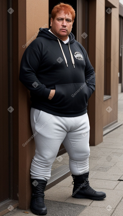 Uruguayan middle-aged male with  ginger hair