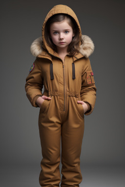 Ukrainian child girl with  brown hair