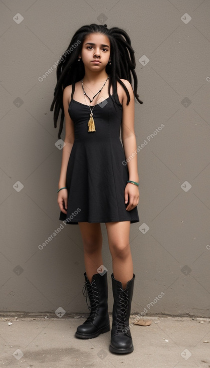 Honduran teenager girl with  black hair