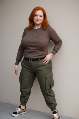 Romanian 45 years female with  ginger hair