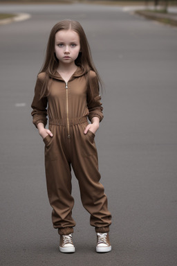 Lithuanian child girl with  brown hair