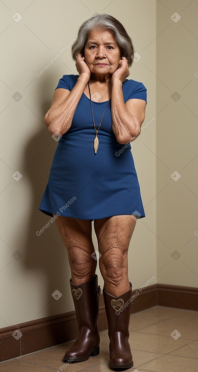 Honduran elderly female with  brown hair