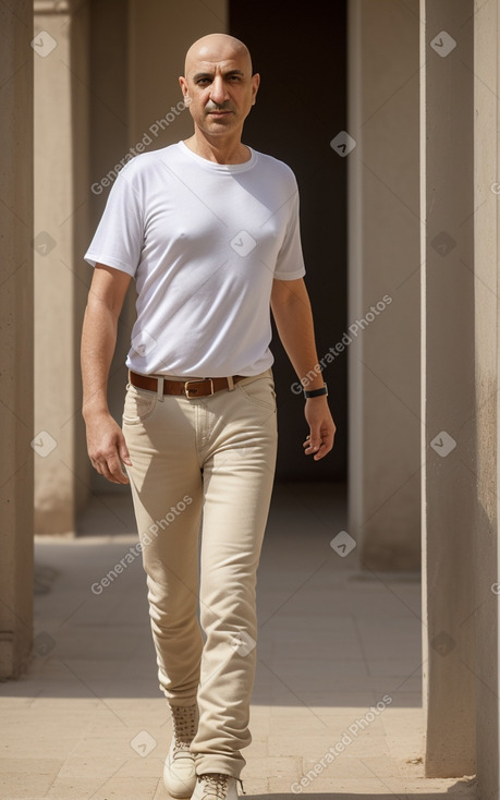 Jordanian middle-aged male with  ginger hair