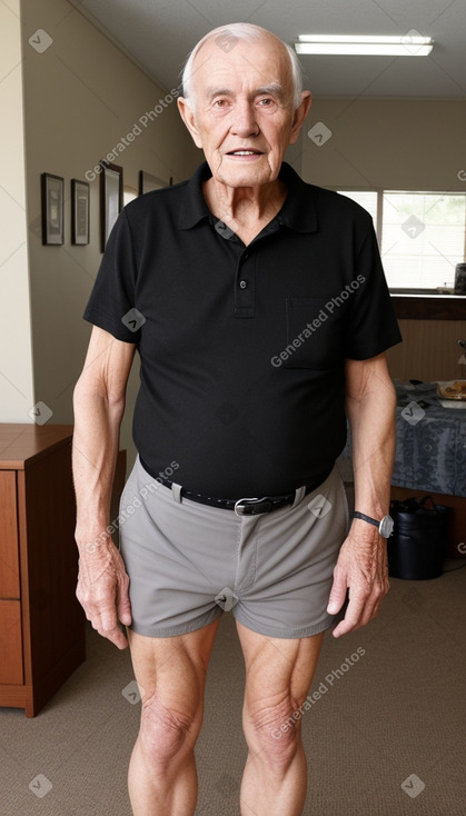 Australian elderly male with  black hair