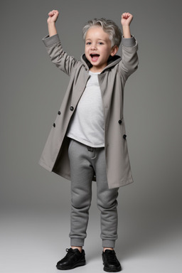 Swiss infant boy with  gray hair