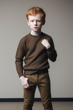 Irish child boy with  ginger hair