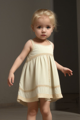 Algerian infant girl with  blonde hair