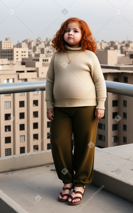 Yemeni infant girl with  ginger hair