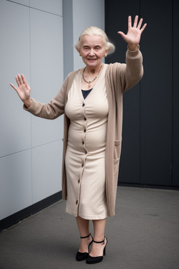 Icelandic elderly female with  blonde hair