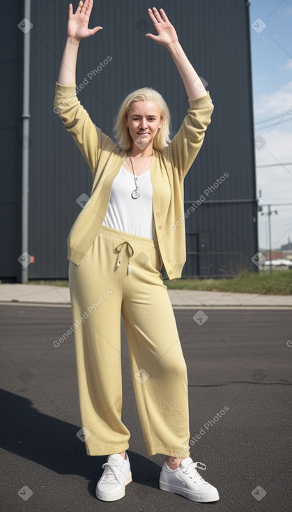 Slovak adult non-binary with  blonde hair