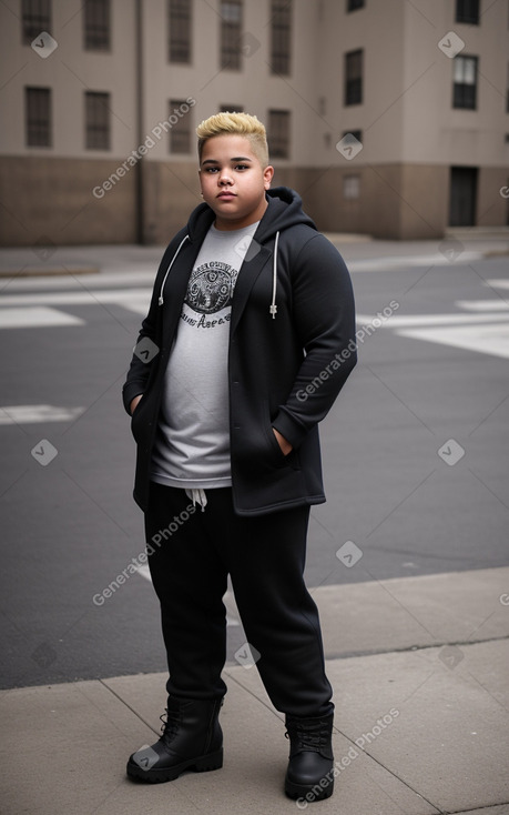 Puerto rican teenager boy with  blonde hair