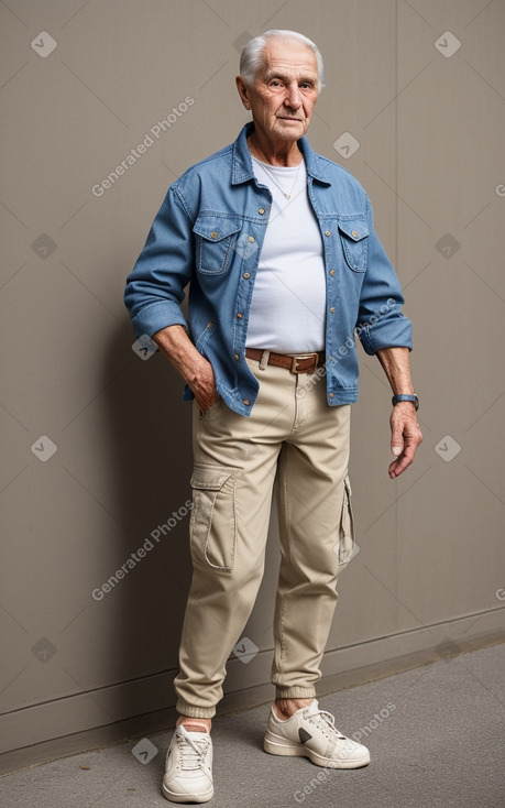 Austrian elderly male with  brown hair