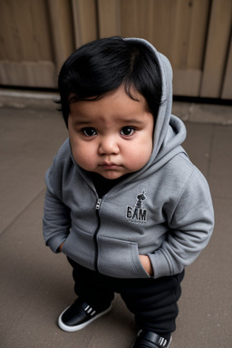 Honduran infant boy with  black hair