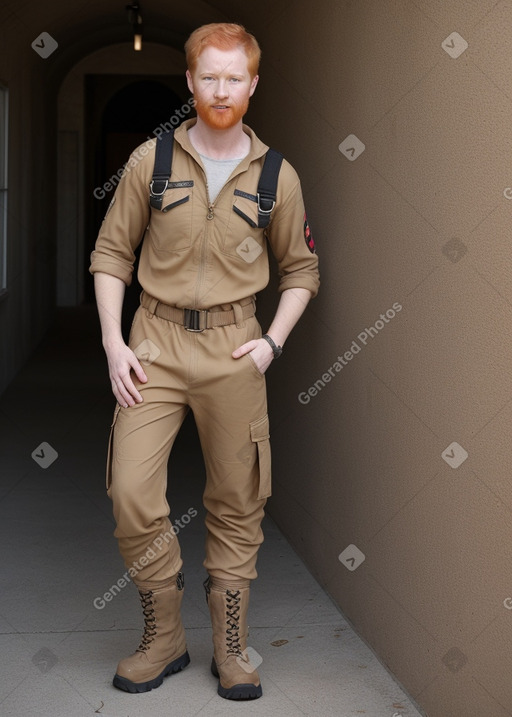 Adult male with  ginger hair