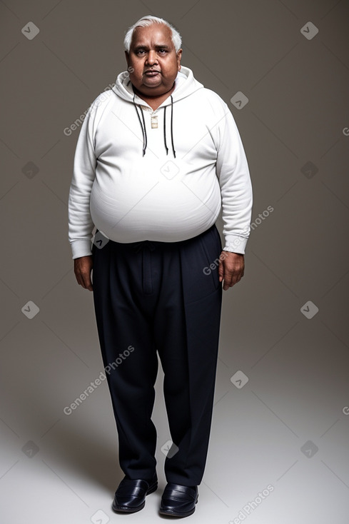 Sri lankan elderly male with  white hair