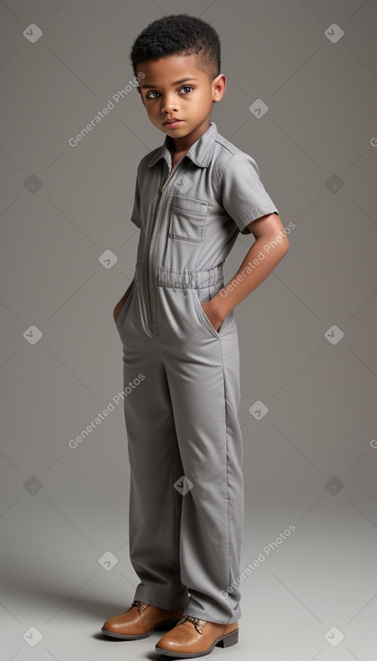 Panamanian child boy with  gray hair