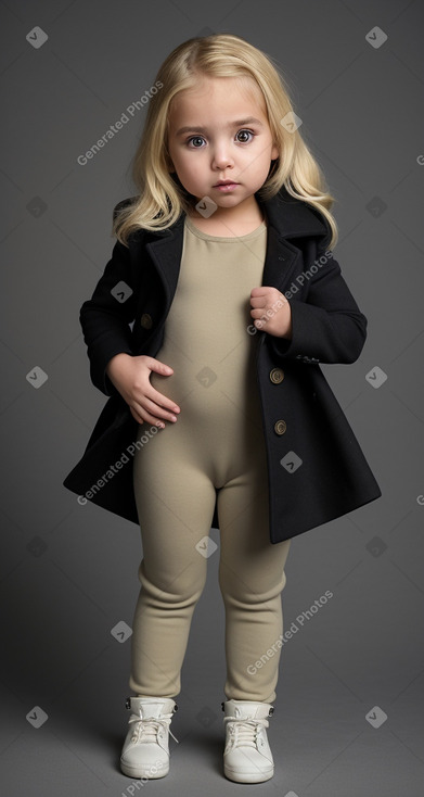 Mexican infant girl with  blonde hair