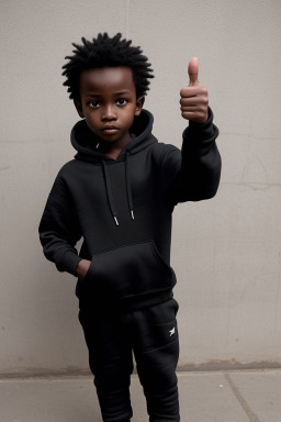 Tanzanian child boy with  black hair