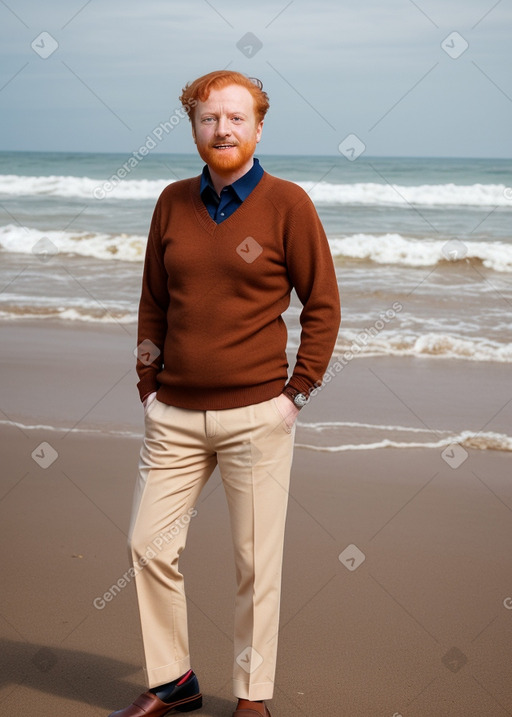 Syrian middle-aged non-binary with  ginger hair