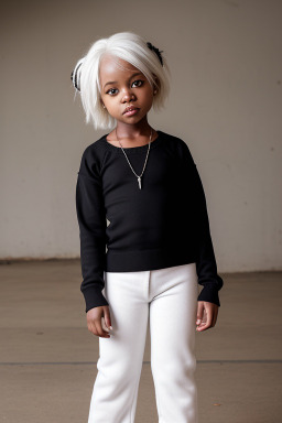 Zambian infant girl with  white hair