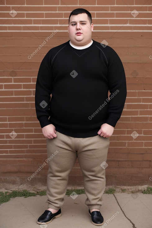 Romanian young adult male with  black hair